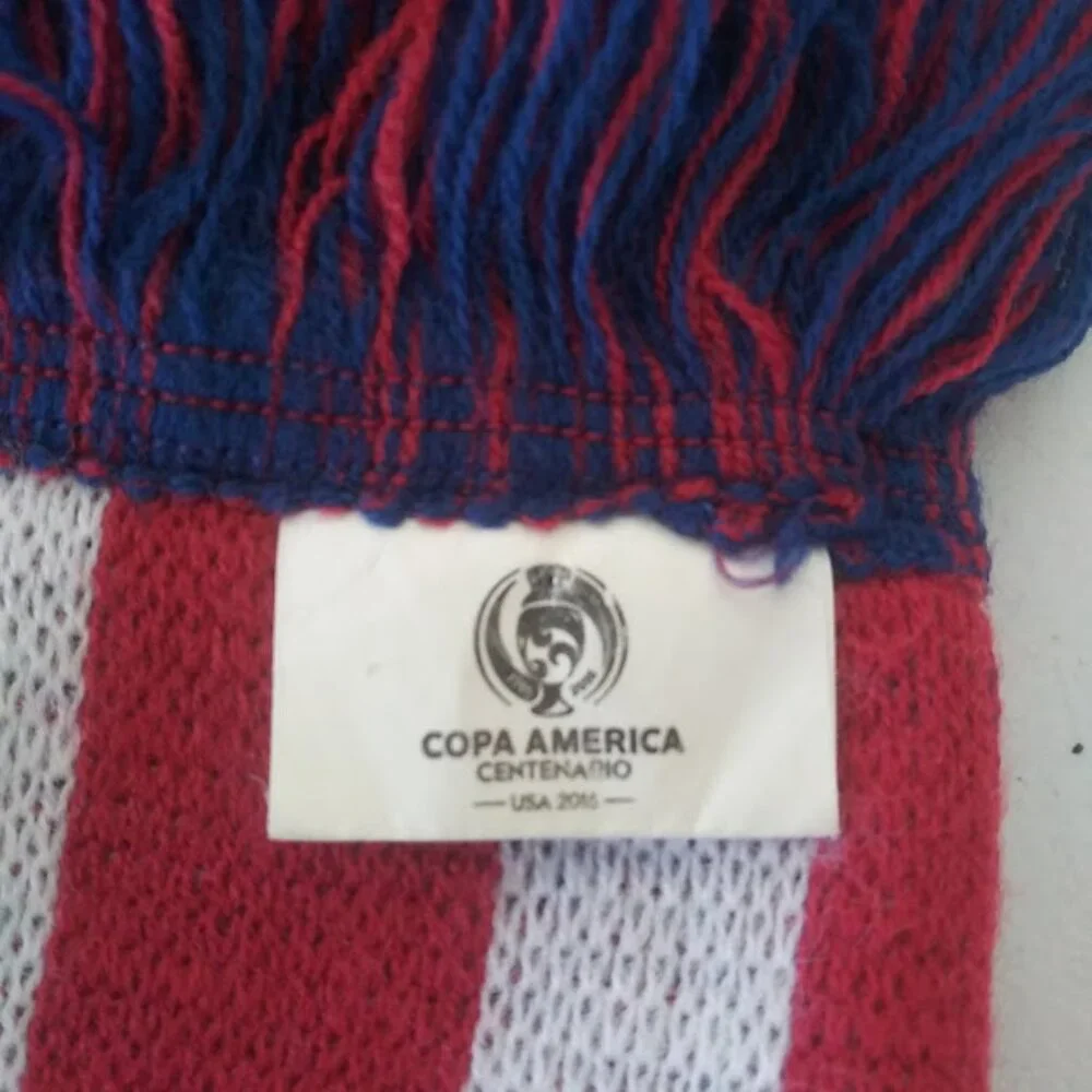 Copa America Centenario 2016 red, white, and blue scarf